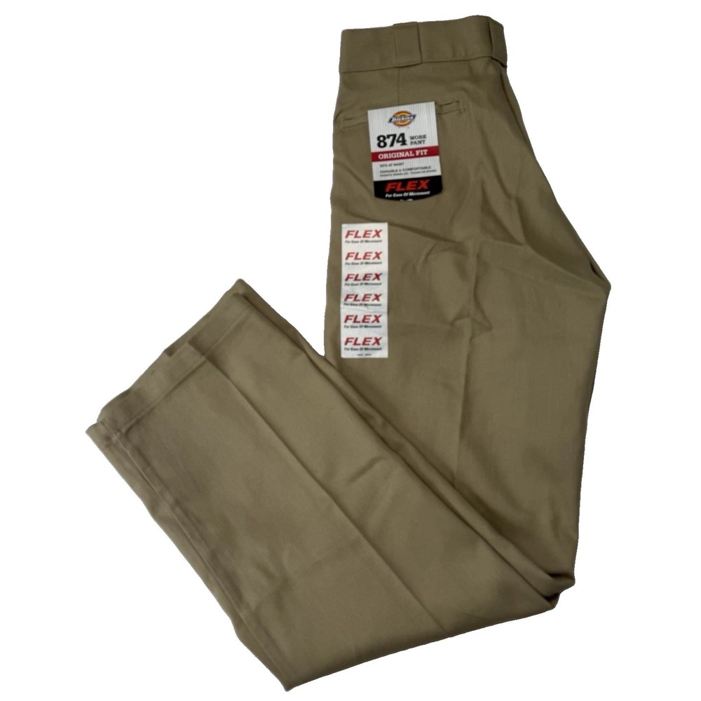 NTW Dickies Mens 874 Classic Flex Original Fit Work Straight Leg Pants 32x32